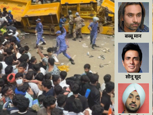 CJP का आंदोलन, पंजाबी एक्टर-सिंगर बंटे:बब्बू मान बोले- हर बार हम ही क्यों लाठी खाएं; सोनम बाजवा ने टूटे दिल की इमोजी लगाई